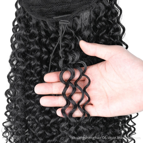 African female wig Braided Clip Afro Long Extensions Synthetic Curly Toupee Hair Ponytails expression braiding hair extension